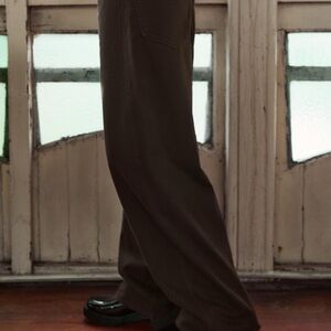 Stylish Brown Wide-Leg Pants